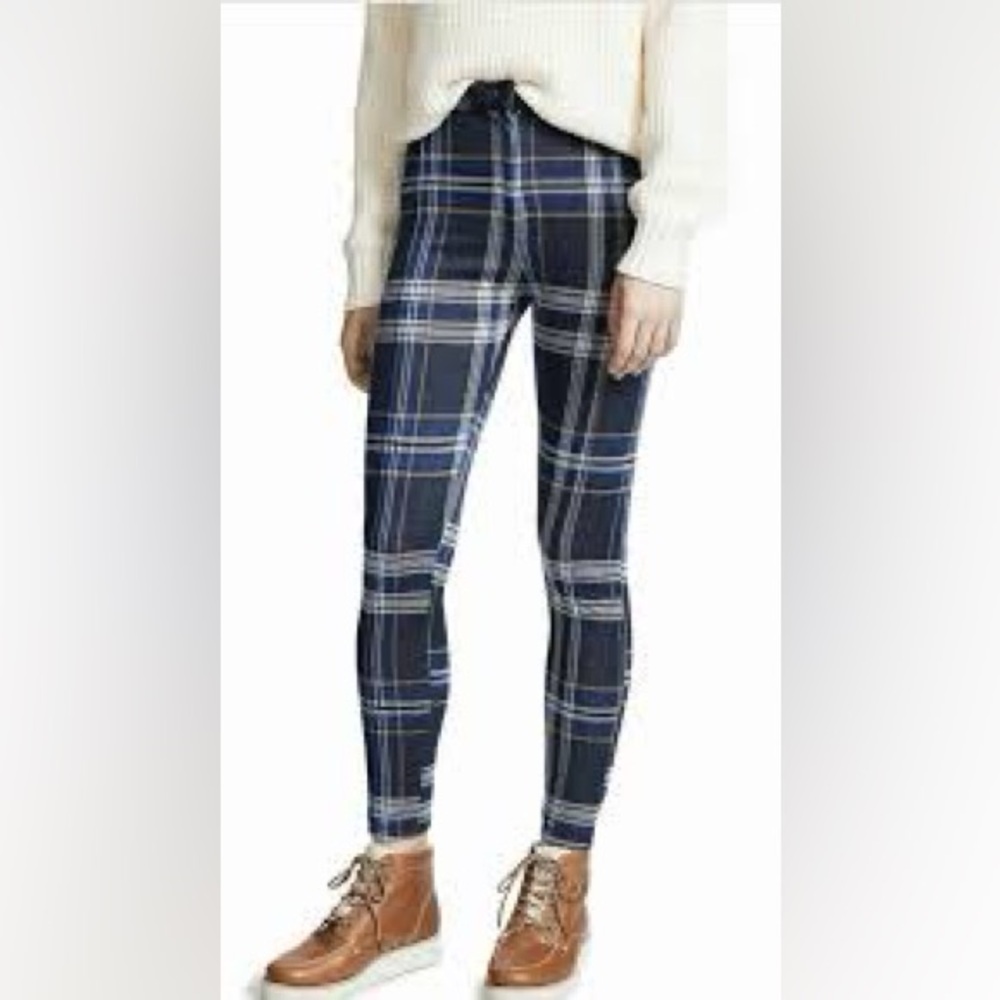 Free People Carnaby Plaid Pants Size 6 EUC